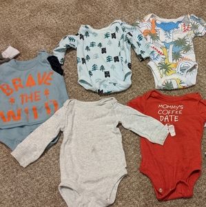 Baby boy onesie lot